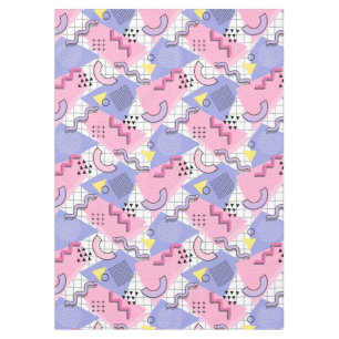 Nappe Lilac rose actif des années 80 Memphis