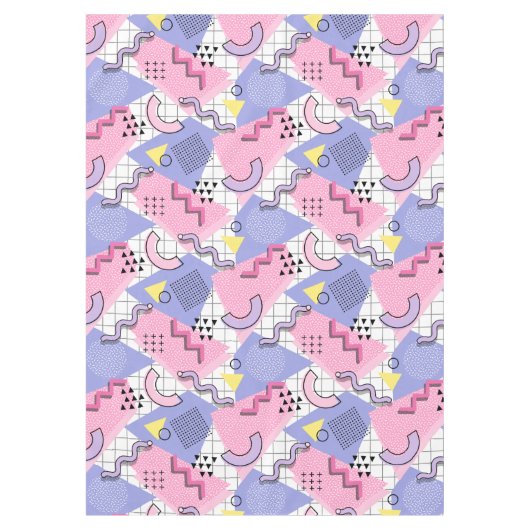 Nappe Lilac rose actif des années 80 Memphis (Devant)