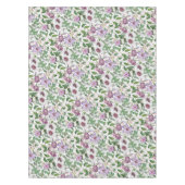 Nappe Lilac Vert Blanc Vintage Fleurs botaniques (Devant)