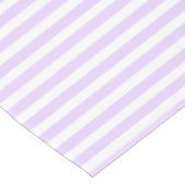 Nappe Lilac violet et blanc bonbons rayures (Angle)