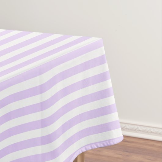 Nappe Lilac violet et blanc bonbons rayures (In Situ)
