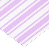 Nappe Lilac violet et blanc bonbons rayures (Angle)