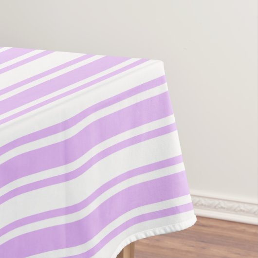Nappe Lilac violet et blanc bonbons rayures (In Situ)