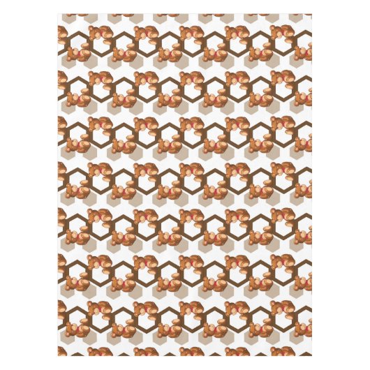 Nappe l'illustration d'une rangée de nounours concernent (Devant)