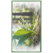 Nappe Lily de la vallée Fleur nationale Finlande grande (Devant)