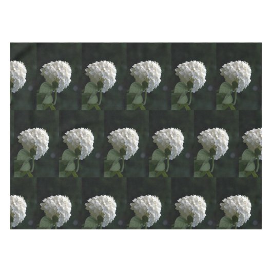 Nappe Lime blanche Hydrangea Floral (Devant (Horizontal))