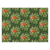 Nappe Linge de table de Noël Cardinal Fleurs 52x70 (Devant (Horizontal))