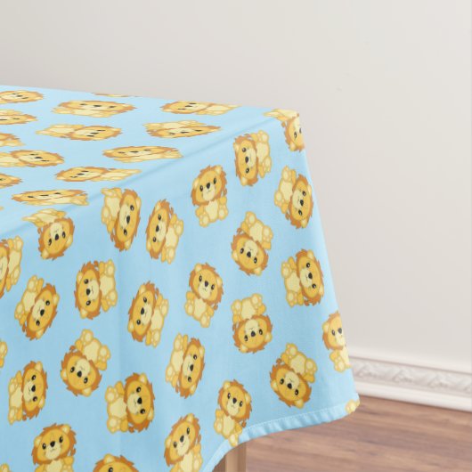 Nappe Lion Anniversaire Bleu (In Situ)