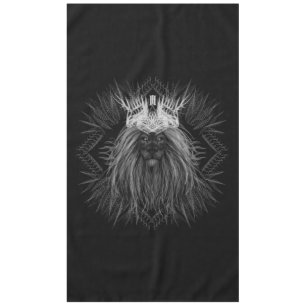 Nappe Lion avec monogramme de couronne