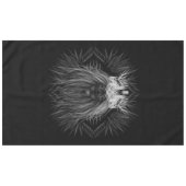 Nappe Lion avec monogramme de couronne (Devant (Horizontal))