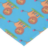 Nappe Lion joyeux avec dessin animé de papillon (Angle)