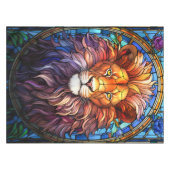 Nappe Lion Majestueux En Verre Tissan (Devant (Horizontal))