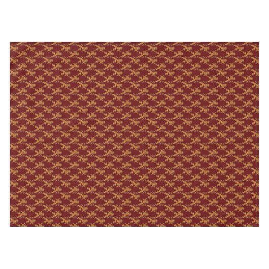 Nappe Lion médiéval Red Fleur de Lis d'or (Devant (Horizontal))