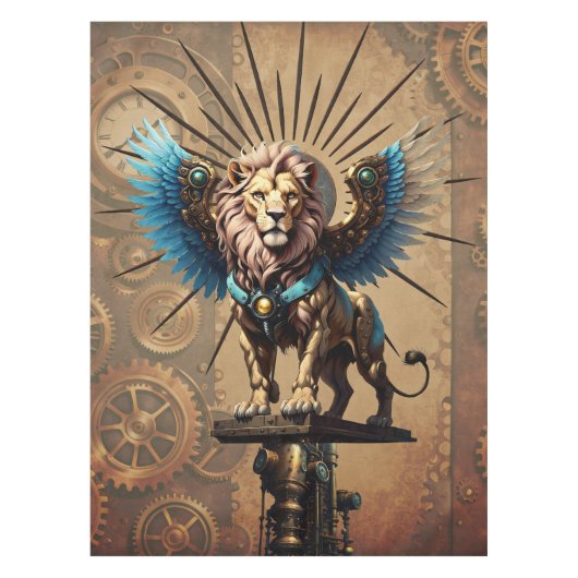 Nappe Lion steampunk étonnant (Devant)