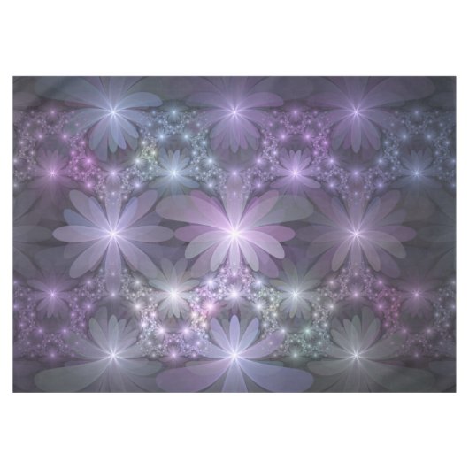 Nappe Lit de fleurs tendance brillant art abstrait fract (Devant (Horizontal))
