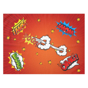 Nappe Livre de bande dessinée Exclamations Red