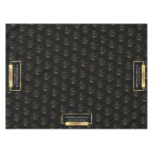 Nappe Logo d'entreprise moderne Black & Gold Motif Compa (Devant (Horizontal))