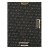 Nappe Logo d'entreprise moderne Black & Gold Motif Compa (Devant)