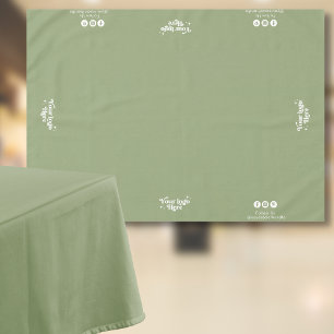 Nappe Logo d'entreprise Suivez-nous Social Media Sage Gr