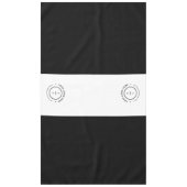Nappe Logo élégant noir blanc pour événement à rayure de (Devant)
