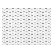 Nappe Logo Motif Business Promotion Branding Blanc (Devant (Horizontal))