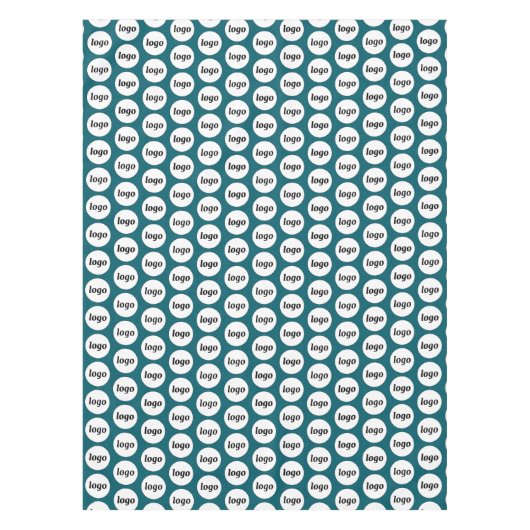 Nappe Logo Motif Marque commerciale Turquoise vert (Devant)