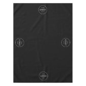 Nappe Logo personnalisé 4 Cercles Entreprise Restaurant  (Devant)