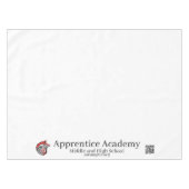 Nappe Logo Redwolf et Académie des apprentis avec QRC (Devant (Horizontal))