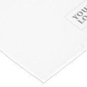 Nappe Logo simple de société en noir et blanc pour expos (Angle)