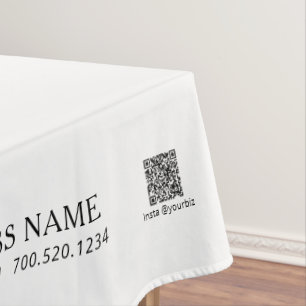Nappe Logo simple de société en noir et blanc pour expos