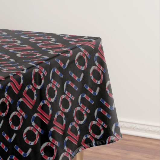 Nappe Londres Union Jack British Drapeau Typographie Élé (In Situ)
