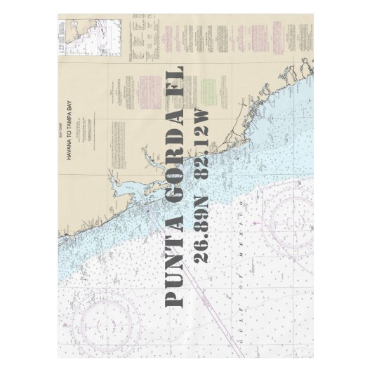 Nappe Longitude marine Latitude Punta Gorda Floride (Devant)