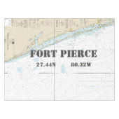 Nappe Longitude nautique Latitude Fort Pierce FL (Devant (Horizontal))