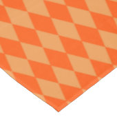 Nappe Losanges damier orange clair et foncé (Angle)