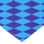 Nappe Losanges et Damier Bleu Clair et Foncé Harlequin (Angle)