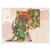 Nappe Louisiane vintage Carte Cajun Crawfish Et Alligato (Devant (Horizontal))