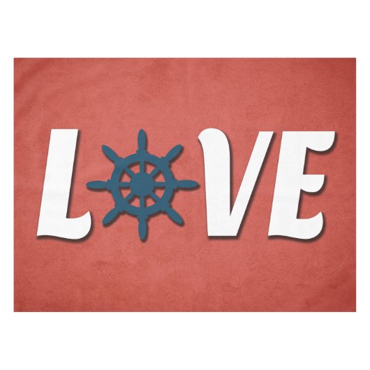 Nappe Love nautique design (Devant (Horizontal))