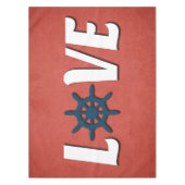 Nappe Love nautique design (Devant)