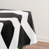 Nappe Lozenge forme Motif diamant noir et blanc (In Situ)