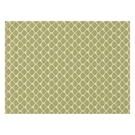 Nappe Lumière Motif carré feuille or Lime (Devant (Horizontal))