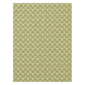 Nappe Lumière Motif carré feuille or Lime (Devant)