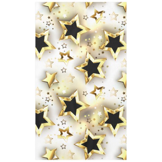 Nappe Lumière transparente avec étoiles or (Devant)