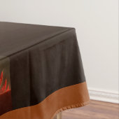 Nappe Lumineux abstrait moderne orange rouge Fractale (In Situ)