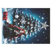 Nappe Lutin de Noël avec chaton. (Devant (Horizontal))