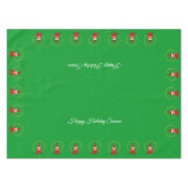 Nappe Lutins de Noël sur petit napperon vert (Devant (Horizontal))