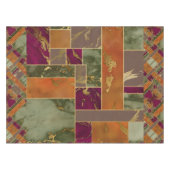Nappe Luxe d'automne | Joyau d'or géométrique Marbre de (Devant (Horizontal))