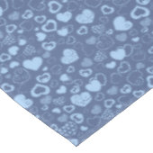 Nappe Luxe Moderne Élégant Amour Bleu Coeur (Angle)