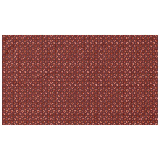 Nappe Luxe Moderne Élégant Amour Rouge Or Coeur (Devant (Horizontal))