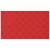 Nappe Luxe Moderne Elégant Coeur Rouge (Devant (Horizontal))