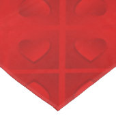 Nappe Luxe Moderne Elégant Coeur Rouge (Angle)
